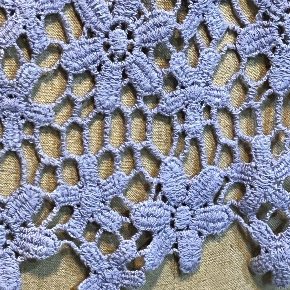 Lavender crochet floral tank top racer back layering beachy cottagecore boho y2k - Picture 4 of 11